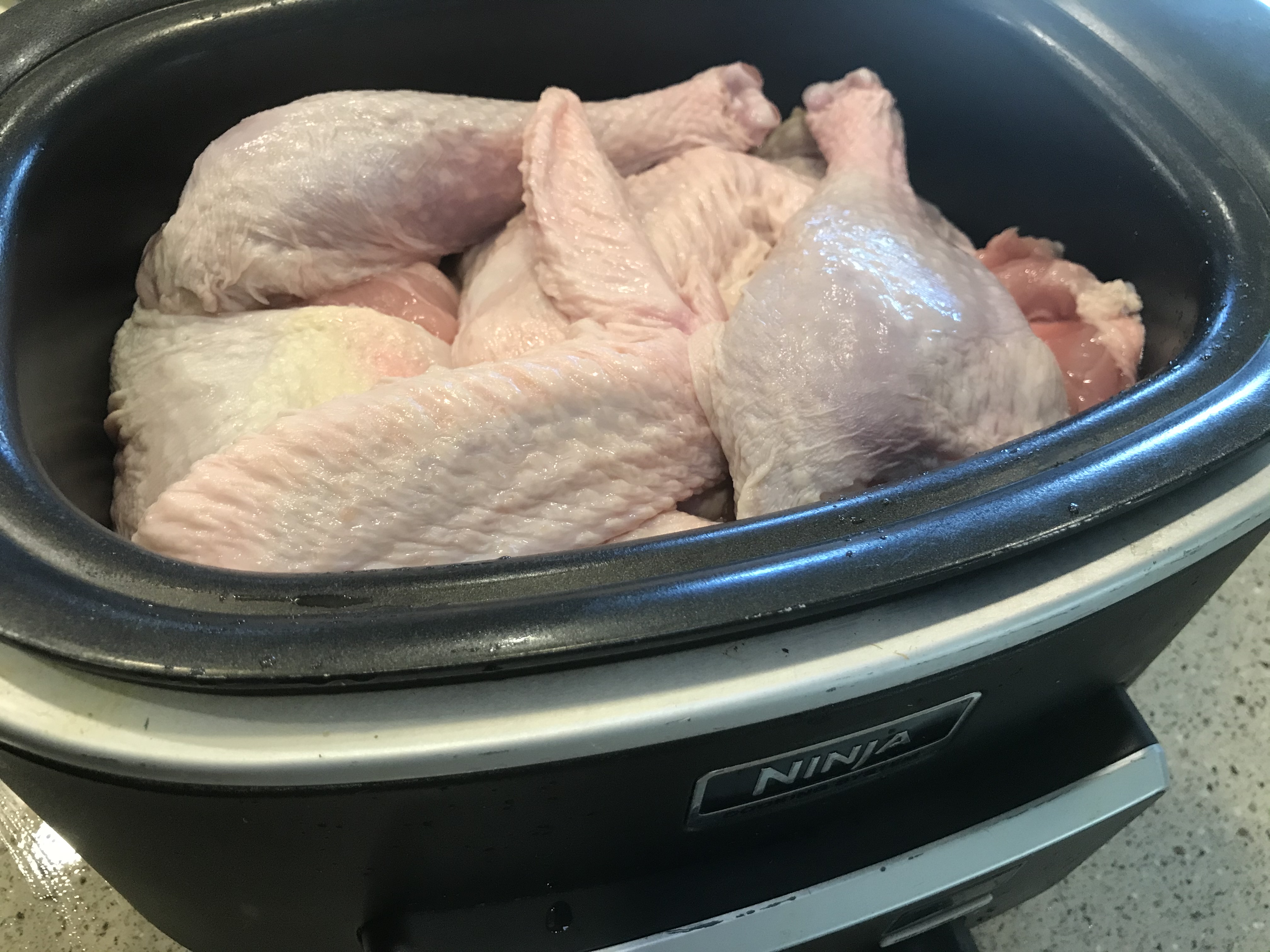 quartered turkey in crock pot